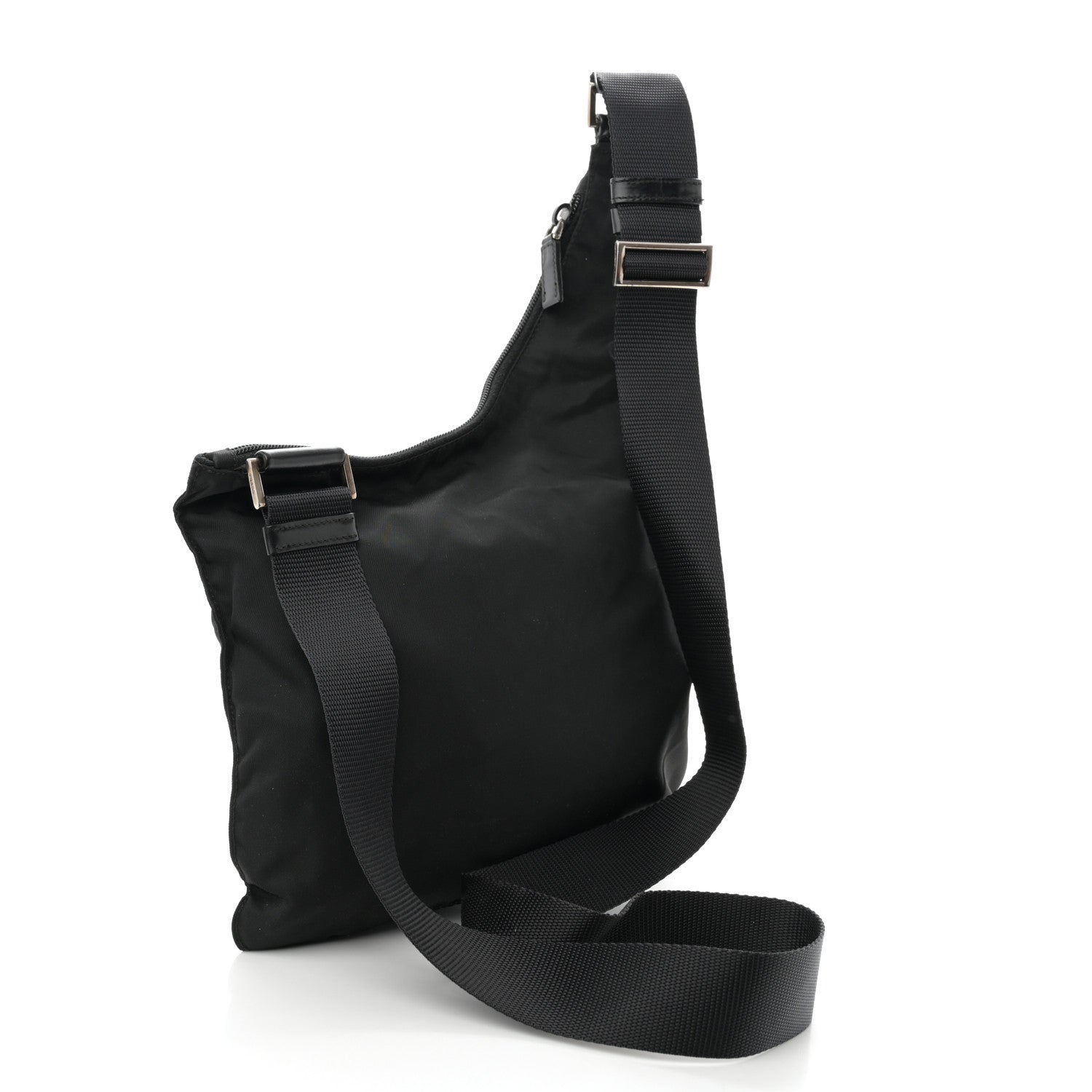 Prada Nylon Vela Sling Messenger Bag Black 3 of 12