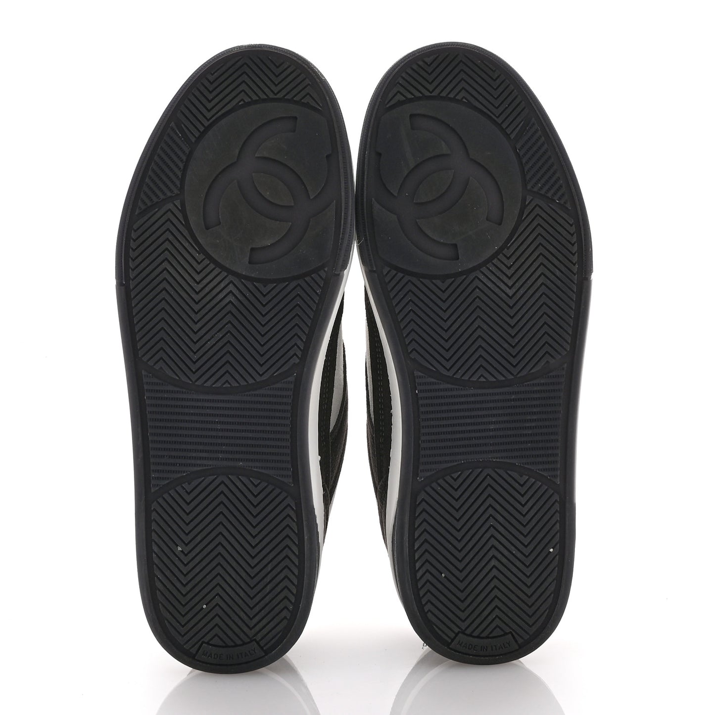 Suede Kidskin Womens CC Sneakers 37.5 Black White