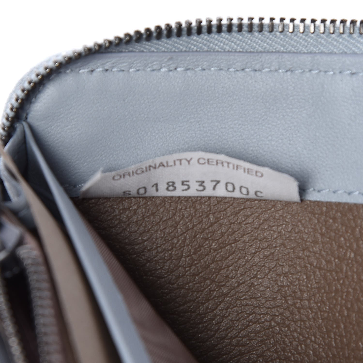 Bottega Veneta Nappa Intrecciato Zip Around Wallet Artic 10 of 11