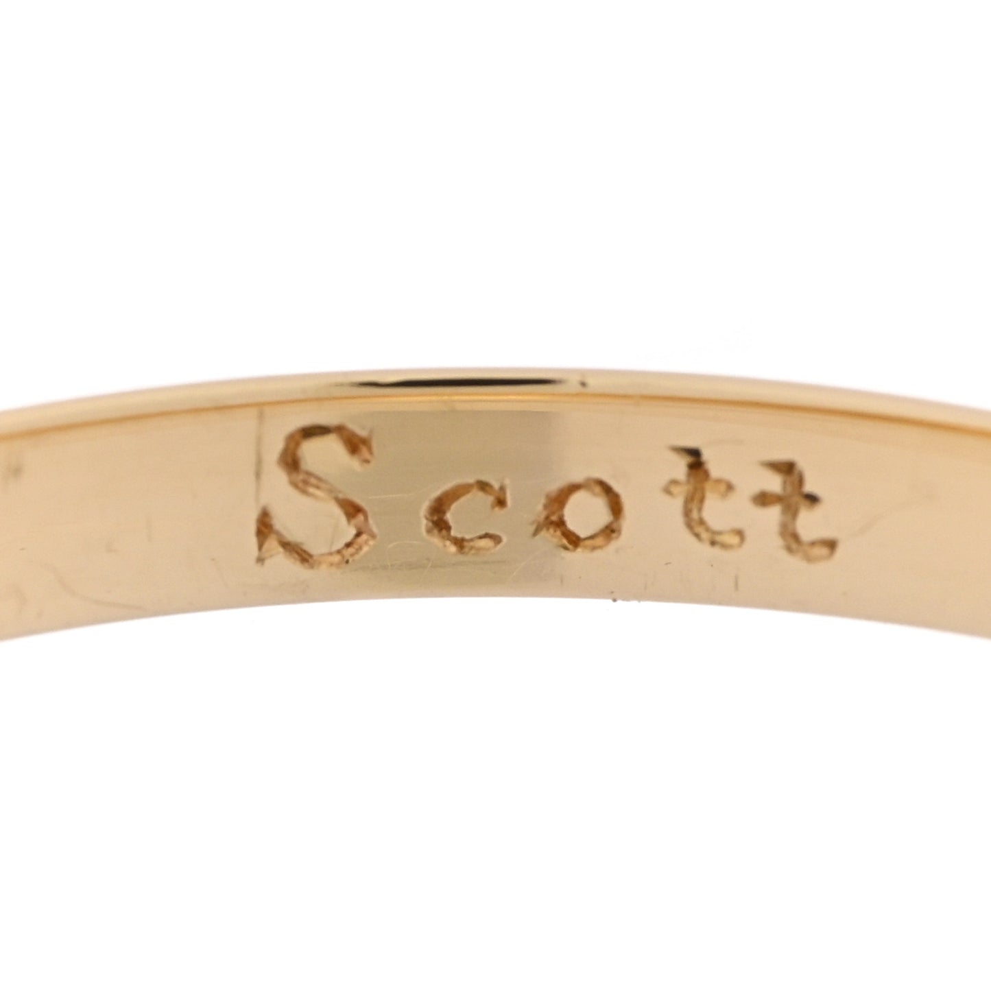 18K Yellow Gold 2mm Knife Edge Wedding Band Ring 54 6.75