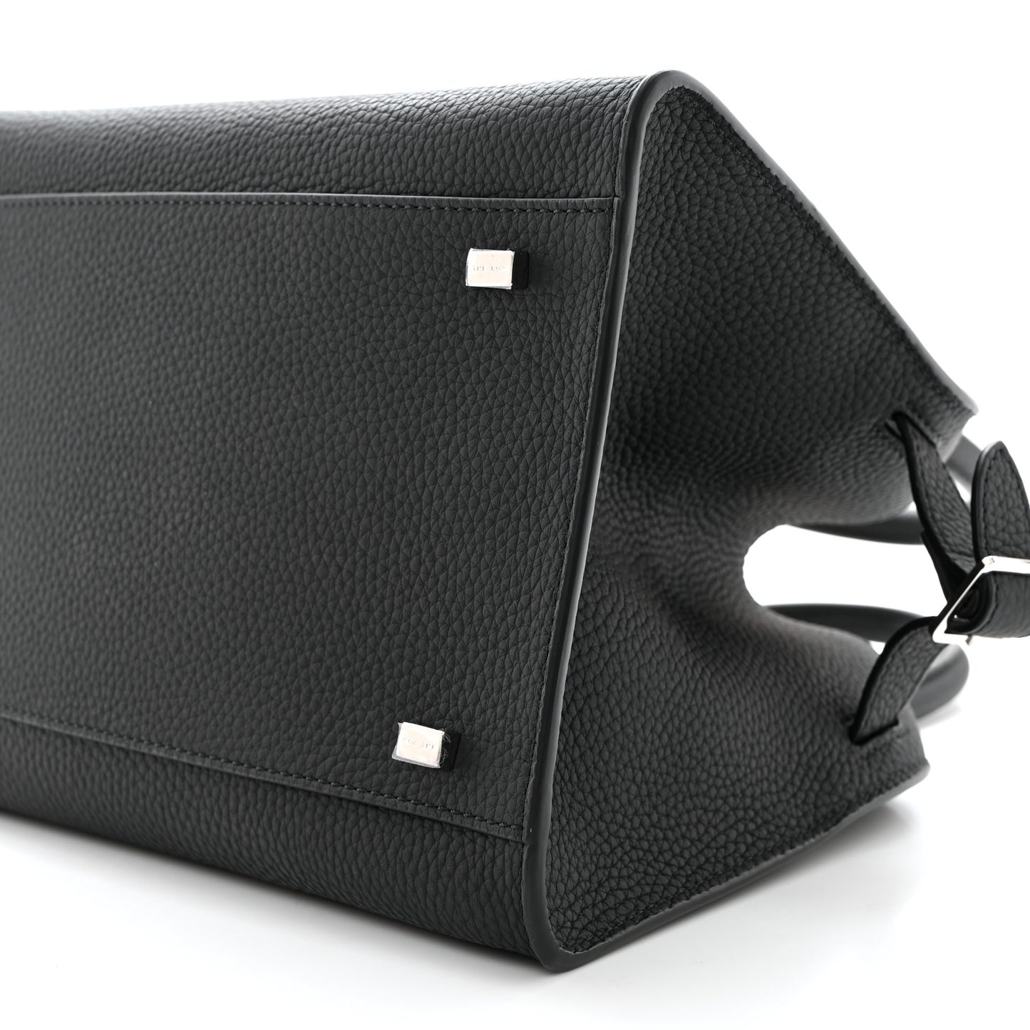 Grained Calfskin Soft Margaux 10 Bag Black