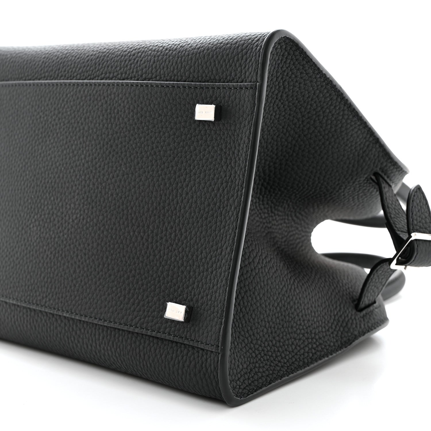 The Row Grained Calfskin Soft Margaux 10 Bag Black 9 of 9