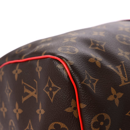 Louis Vuitton Calfskin Monogram Keepall Bandouliere 50 Coquelicot 7 of 13