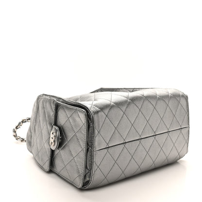 Chanel Metallic Caviar Quilted Small Chanel 25 Handbag Anthracite 6 of 21
