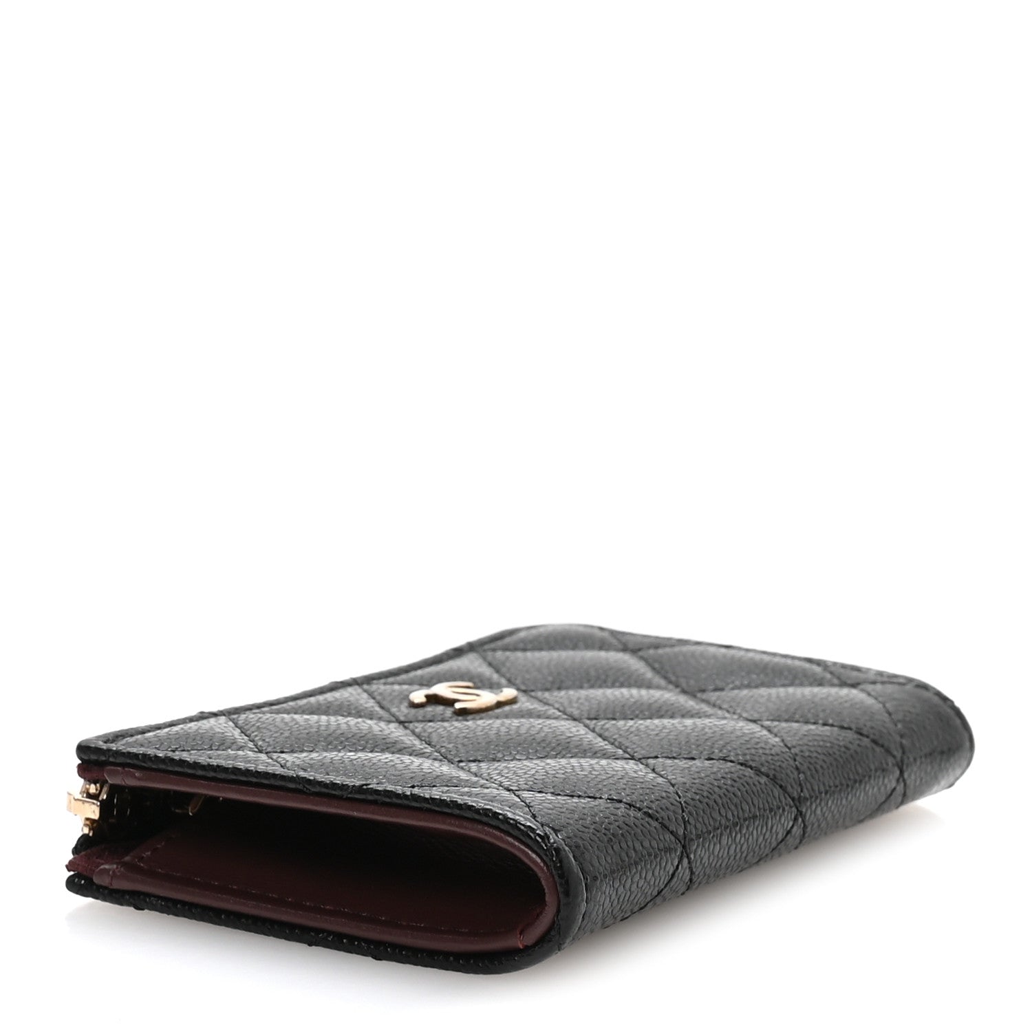 Chanel Caviar Quilted Zipped Key Holder Case Black 7 of 16