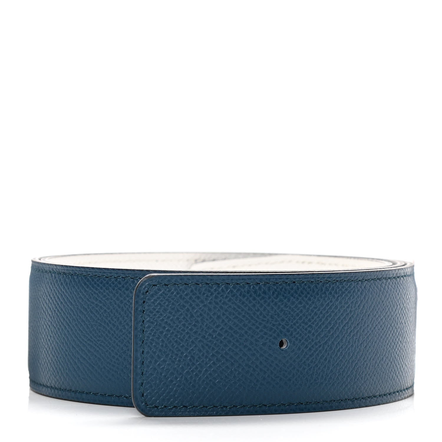 Hermes Epsom 42mm Belt Strap 80 Colvert Blanc White 2 of 5