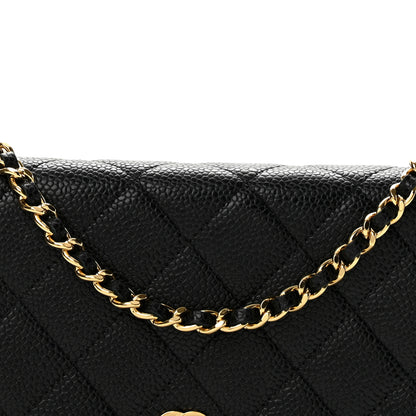 Chanel Caviar Quilted Wallet on Chain WOC Black 9 of 14