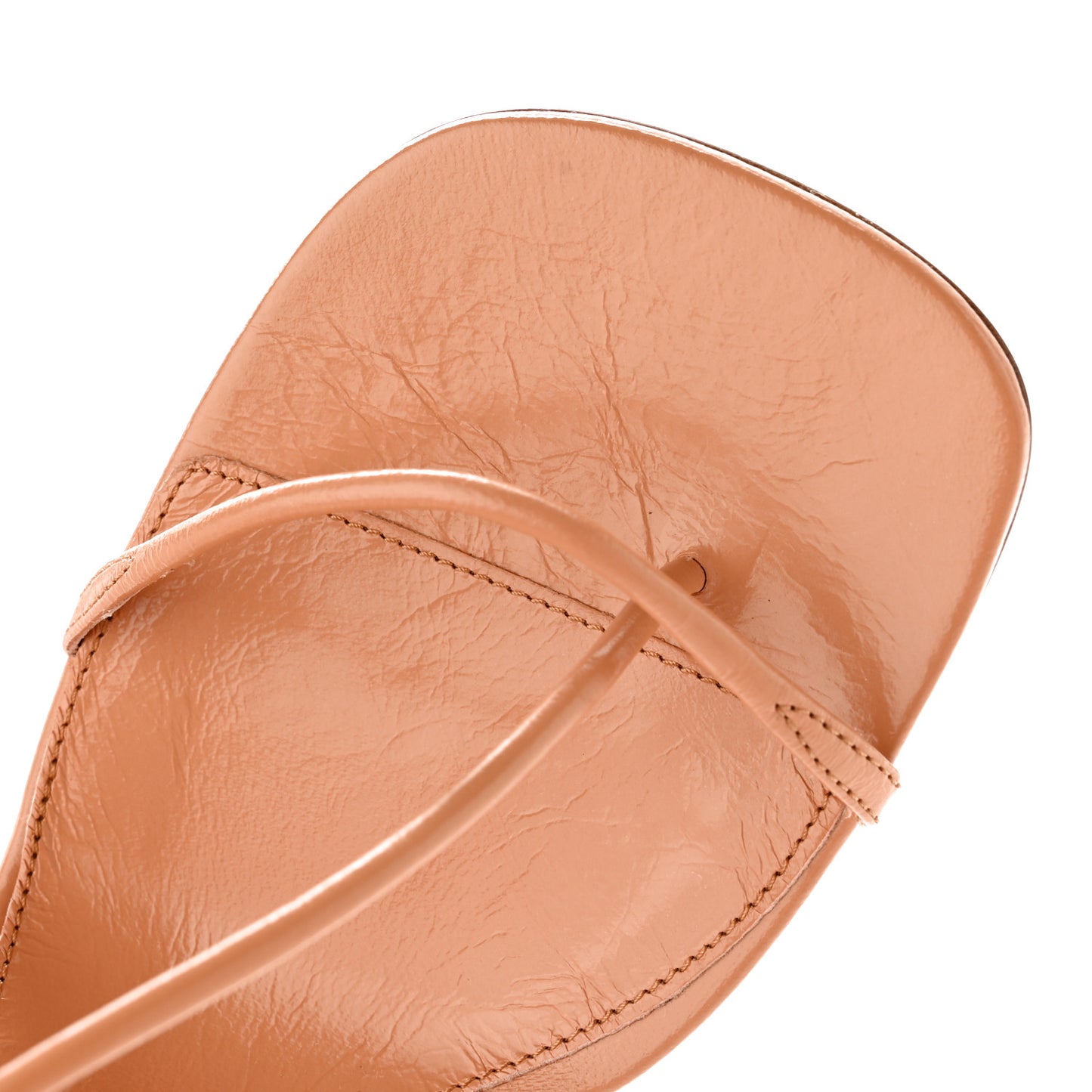 Crush Calfskin The Line 90mm Sandals 36 Clay