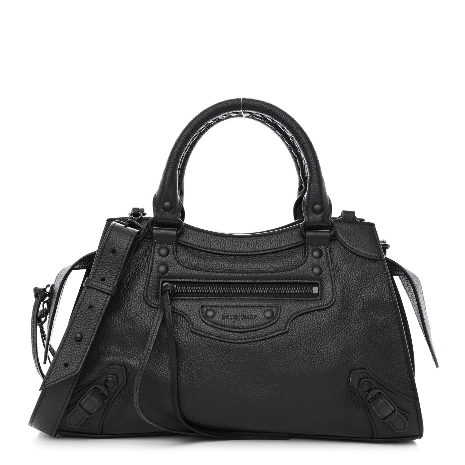 Balenciaga Grained Calfskin Neo Classic Black Hardware S City Black 1 of 11