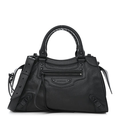 Balenciaga Grained Calfskin Neo Classic Black Hardware S City Black 1 of 11
