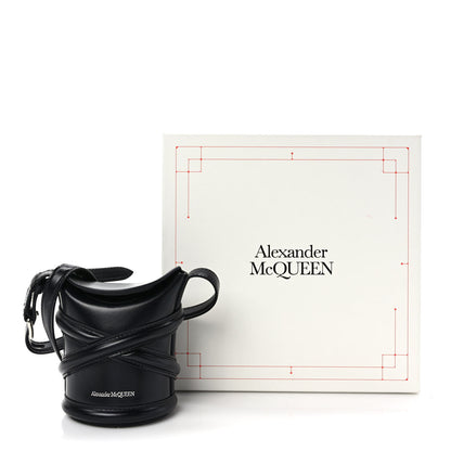 Alexander McQueen Calfskin Mini Curve Bucket Bag Black 10 of 10