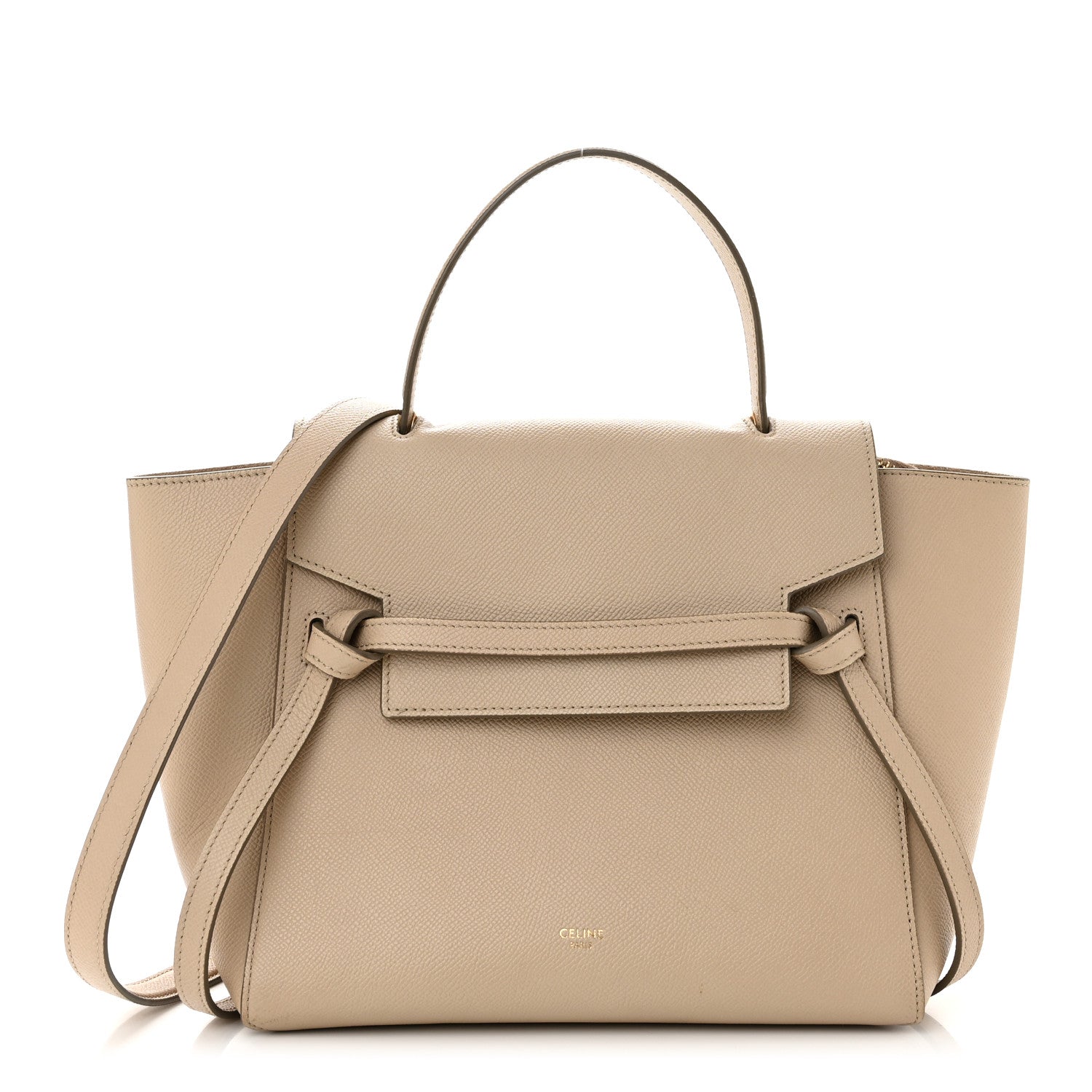 Celine Grained Calfskin Micro Belt Bag Dune 1 of 10