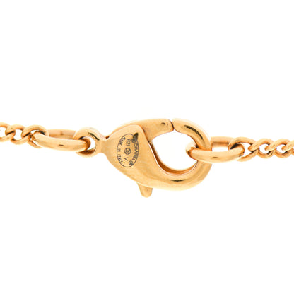 Chanel Metal CC Paris Button Necklace Gold 4 of 4