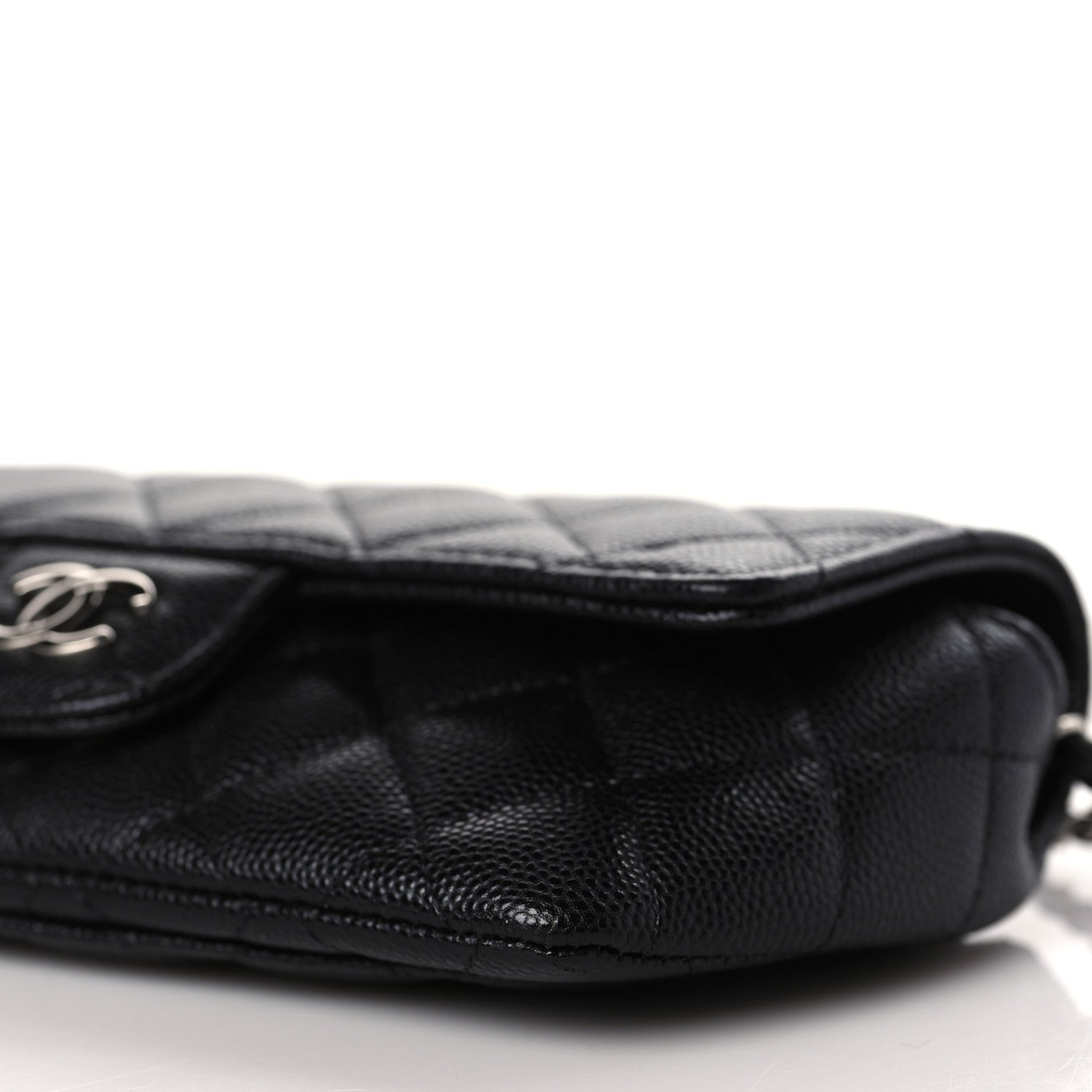 Chanel Caviar Quilted Glasses Case With Chain Black 10 of 11