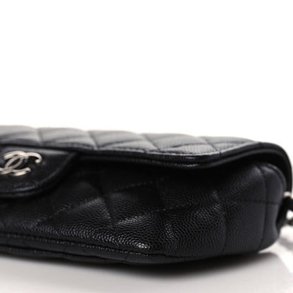 Chanel Caviar Quilted Glasses Case With Chain Black 10 of 11