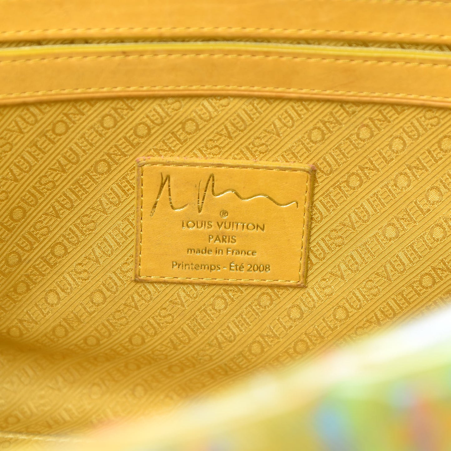 Monogram Pulp Defile Weekender PM Yellow