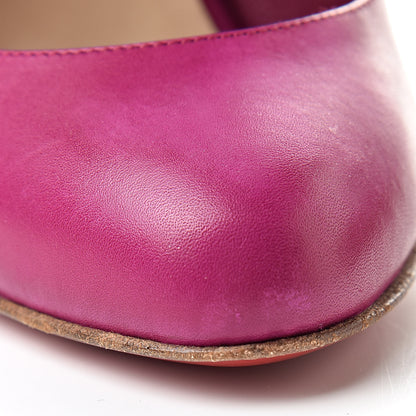 Christian Louboutin Calf VIP Mille Cordes 100 Pumps 37 Cranberry 12 of 13