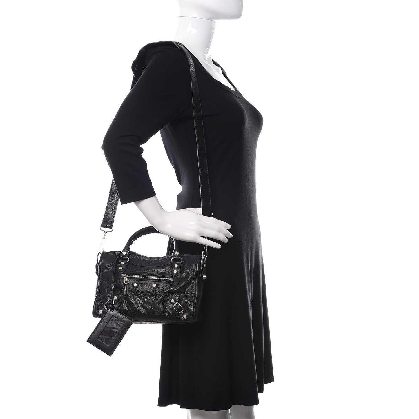Agneau Giant 12 Silver Hardware Mini City Black
