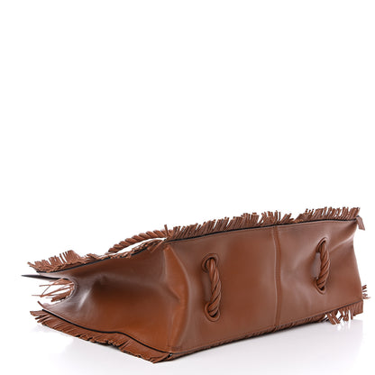 Valentino Garavani Calfskin The Rope Shopper Tan 3 of 9