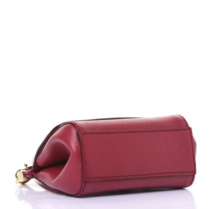 Dolce & Gabbana Dauphine Micro Miss Sicily Satchel Dark Red 4 of 19