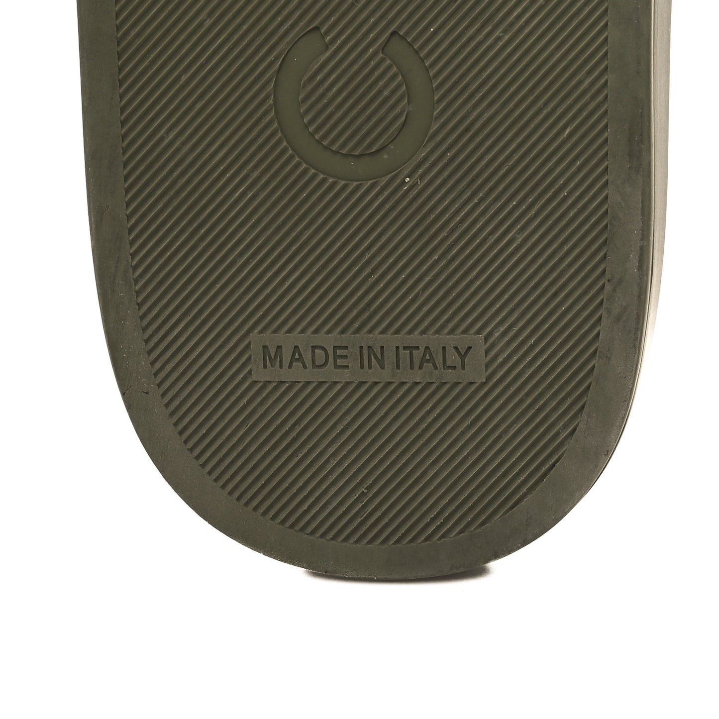 Canvas Chain Flat Sandals 37 Khaki