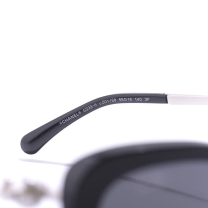 Chanel Polarized Pearl Sunglasses 5339-H Black 7 of 12