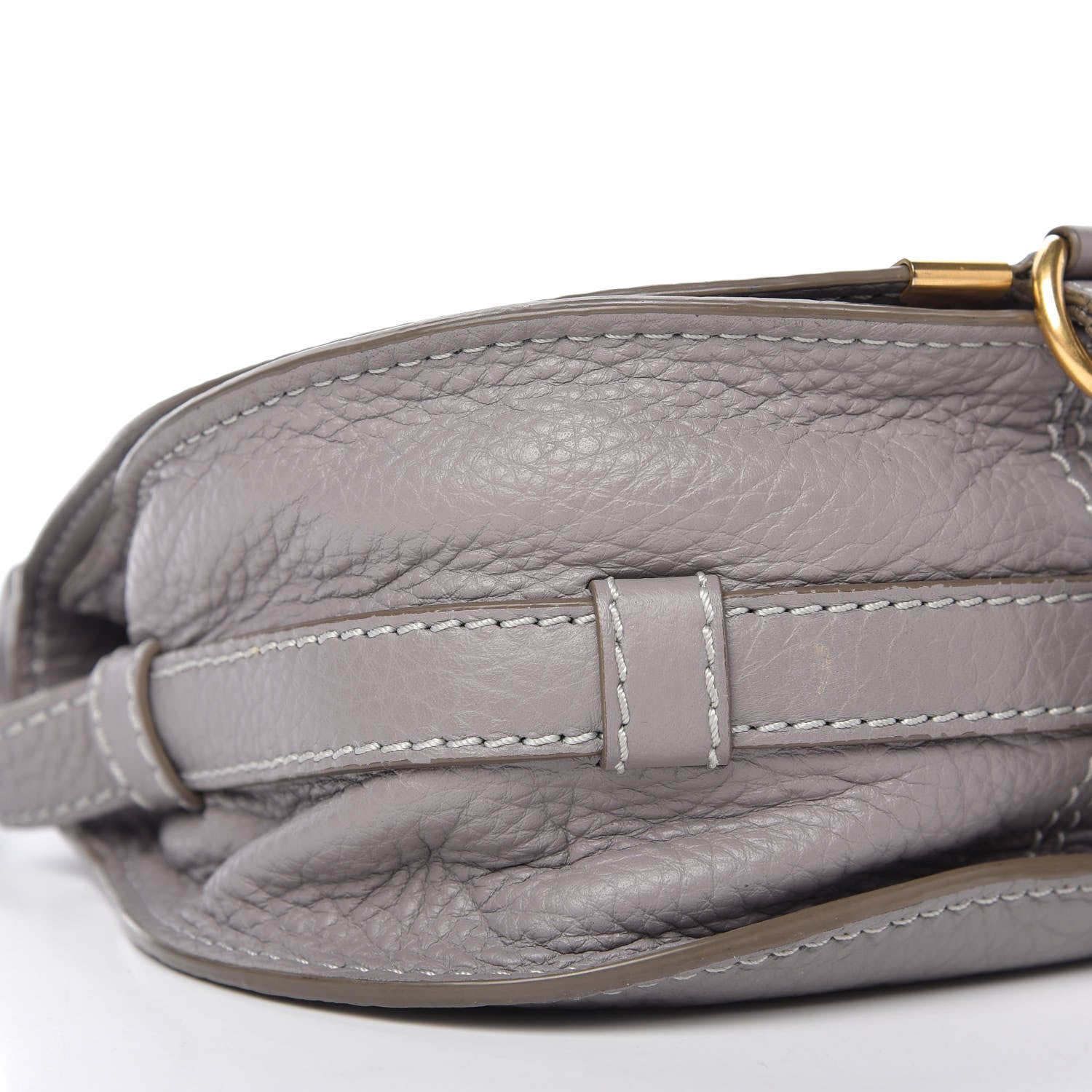 Chloe Calfskin Mini Marcie Round Crossbody Bag Cashmere Grey 6 of 11