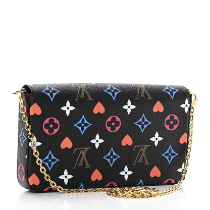 Louis Vuitton Game On Felicie Chain Wallet Black 4 of 13