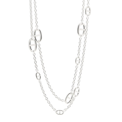 Hermes Sterling Silver Farandole Necklace 120 1 of 5