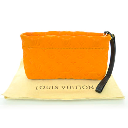 Louis Vuitton Monogram Scuba Clutch Pochette Orange 3 of 11