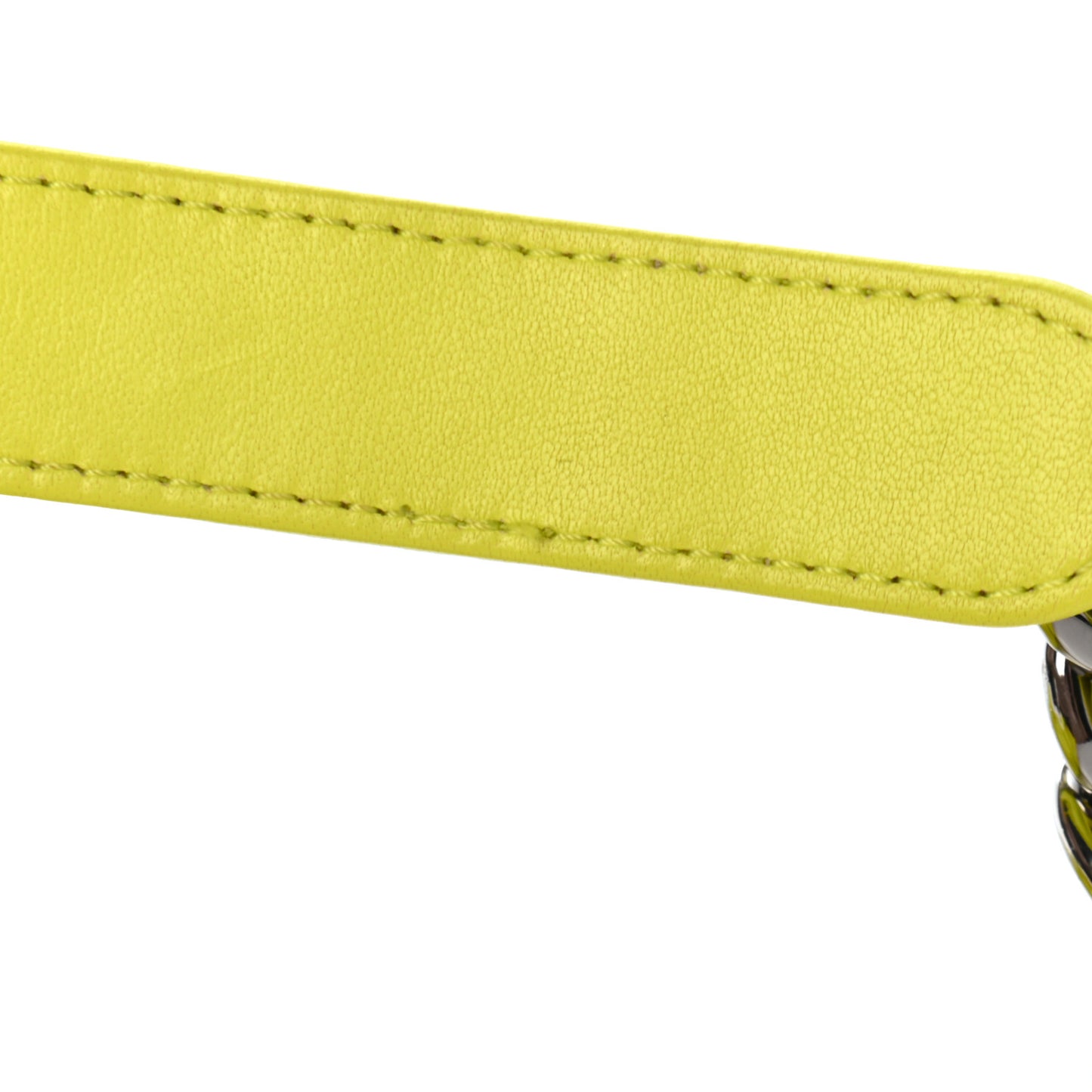 Shiny Lambskin Quilted Medium Chanel 19 Flap Neon Yellow