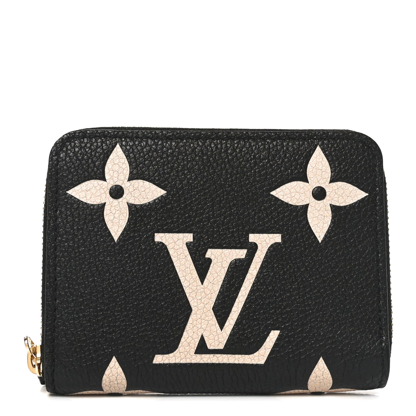 Empreinte Monogram Giant Zippy Coin Purse Black Beige