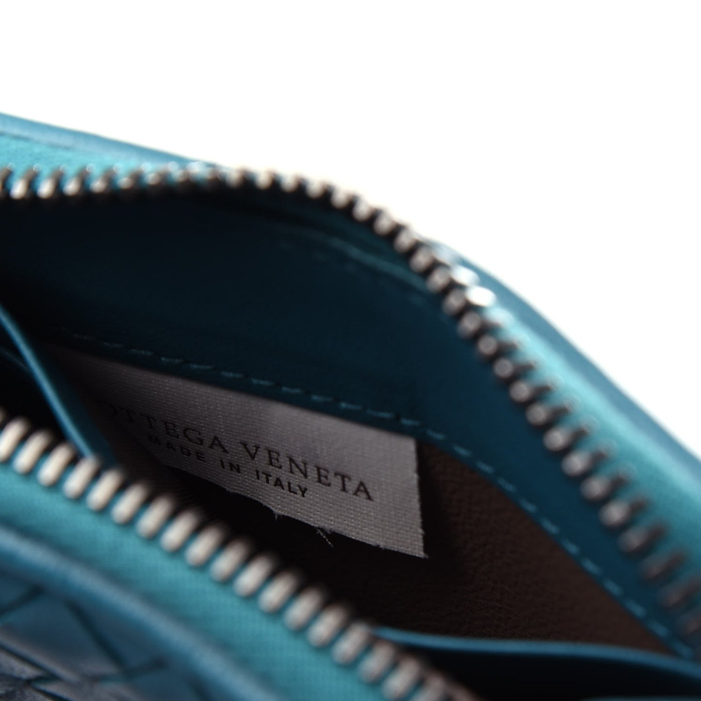 Nappa Intrecciato Zip Around Wallet Canard