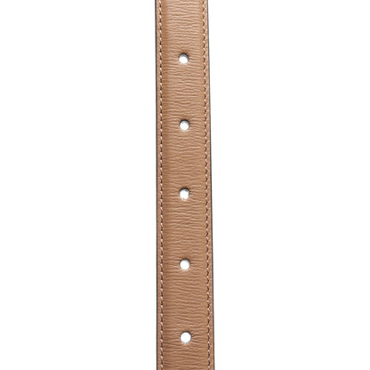 Gucci Azalea Calfskin Enamel Monochrome Double G 20mm Belt 100 40 Camelia 4 of 5