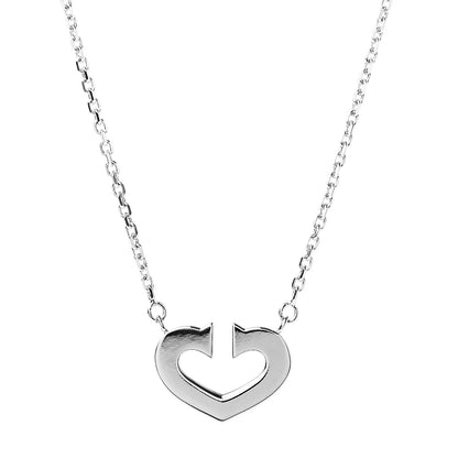 Cartier 18K White Gold Medium Hearts and Symbols Necklace 4 of 6