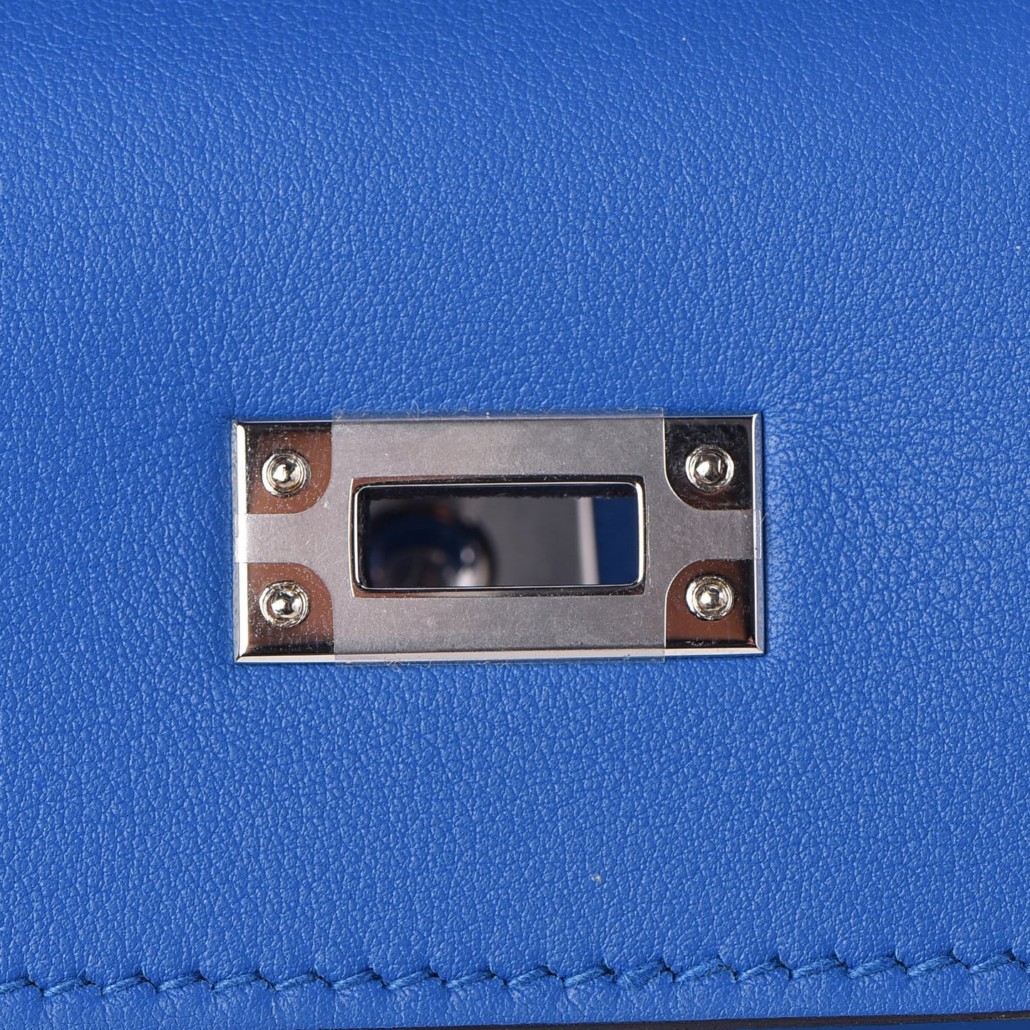 Swift Kelly Pochette Clutch Bleu Zellige