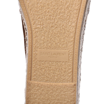 Saint Laurent Suede Monogram Espadrilles 36.5 Brown 7 of 8