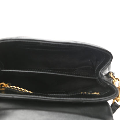 Saint Laurent Calfskin Y Quilted Monogram Toy Loulou Crossbody Bag Black 5 of 11