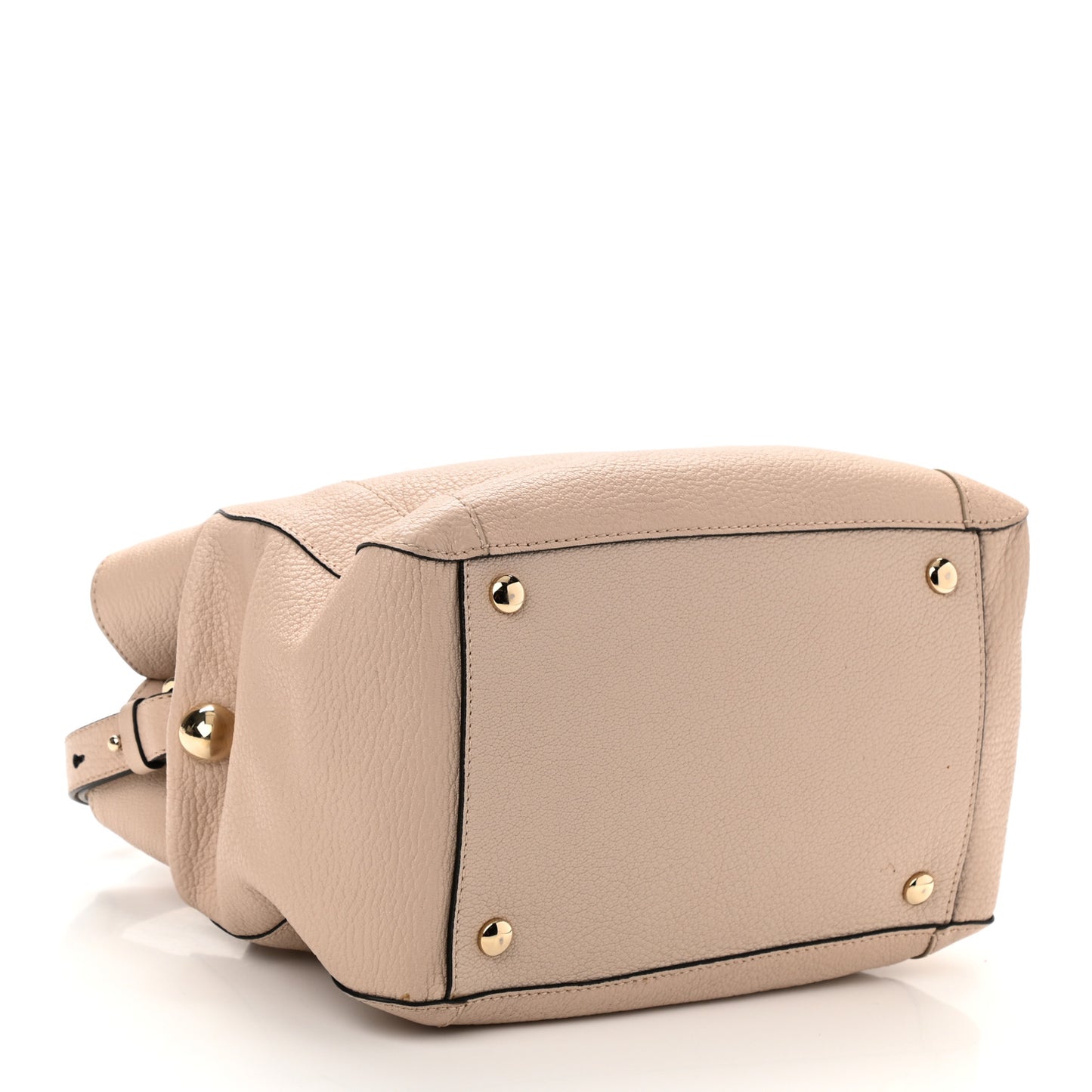 Calfskin Mini Bridget Satchel Beige