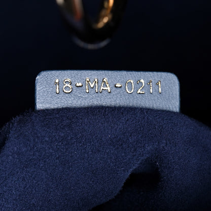 Christian Dior Lambskin Cannage Gradient Medium Lady Dior Blue 7 of 11