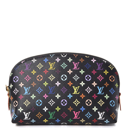 Louis Vuitton Monogram Multicolor Cosmetic Pouch Black Grenade 1 of 8
