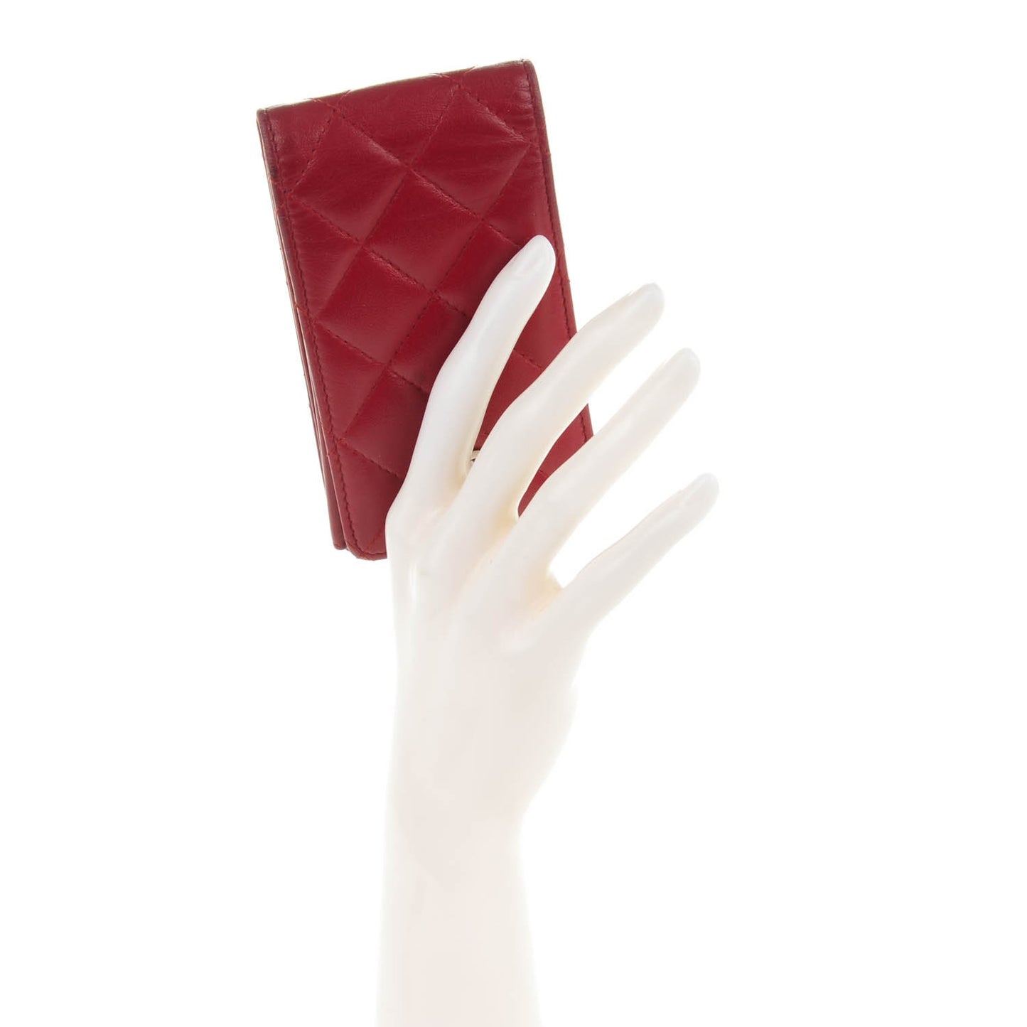 Lambskin Quilted iPhone 4 Case Red