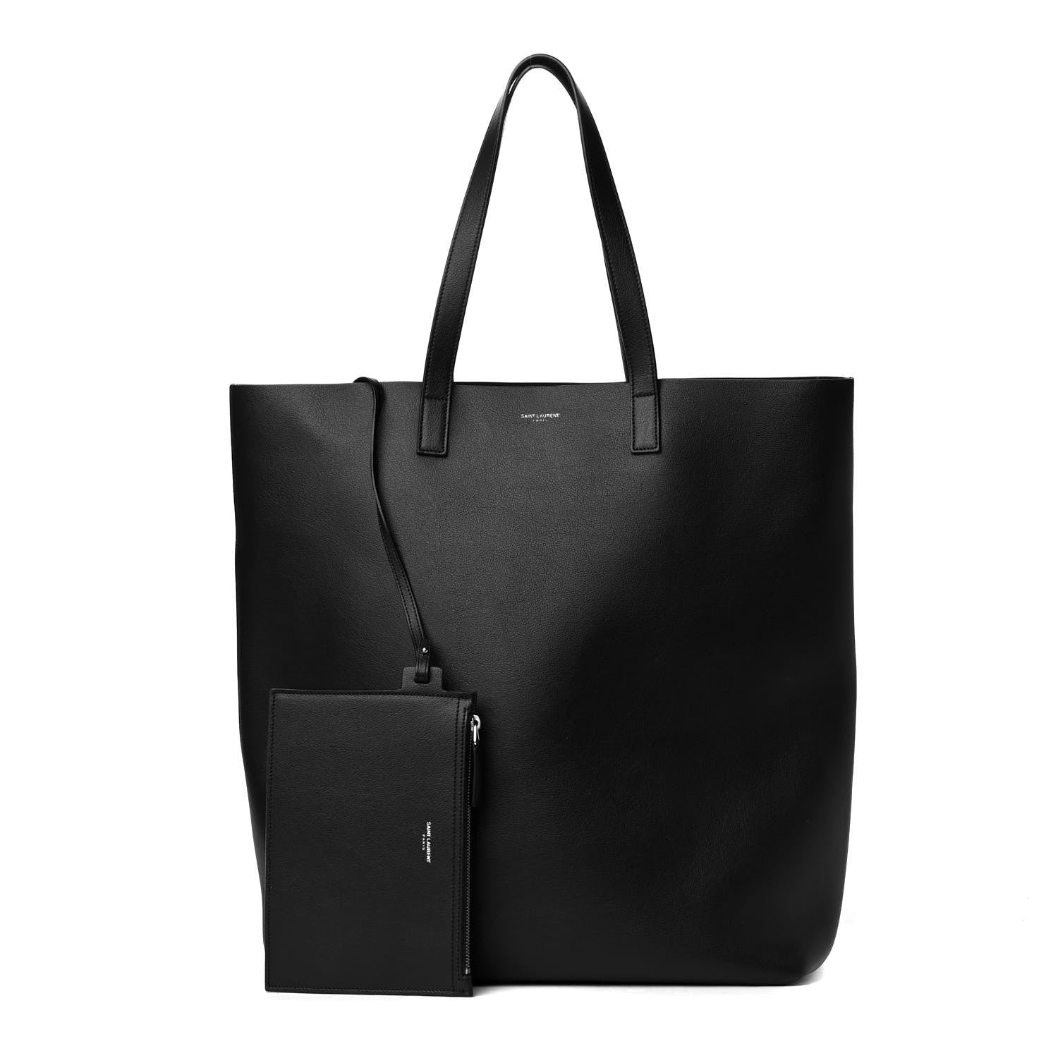 Saint Laurent Calfskin Medium Shopping Tote Black 1 of 4