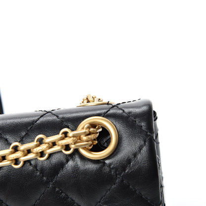 Chanel Aged Calfskin Quilted 2.55 Reissue Mini Flap Black 11 of 14