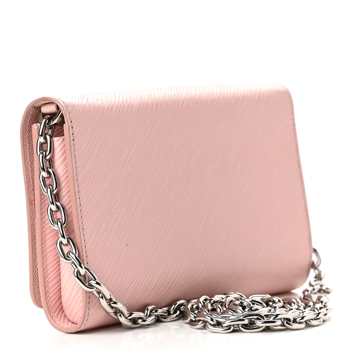 Epi Twist Chain Wallet Rose Ballerine
