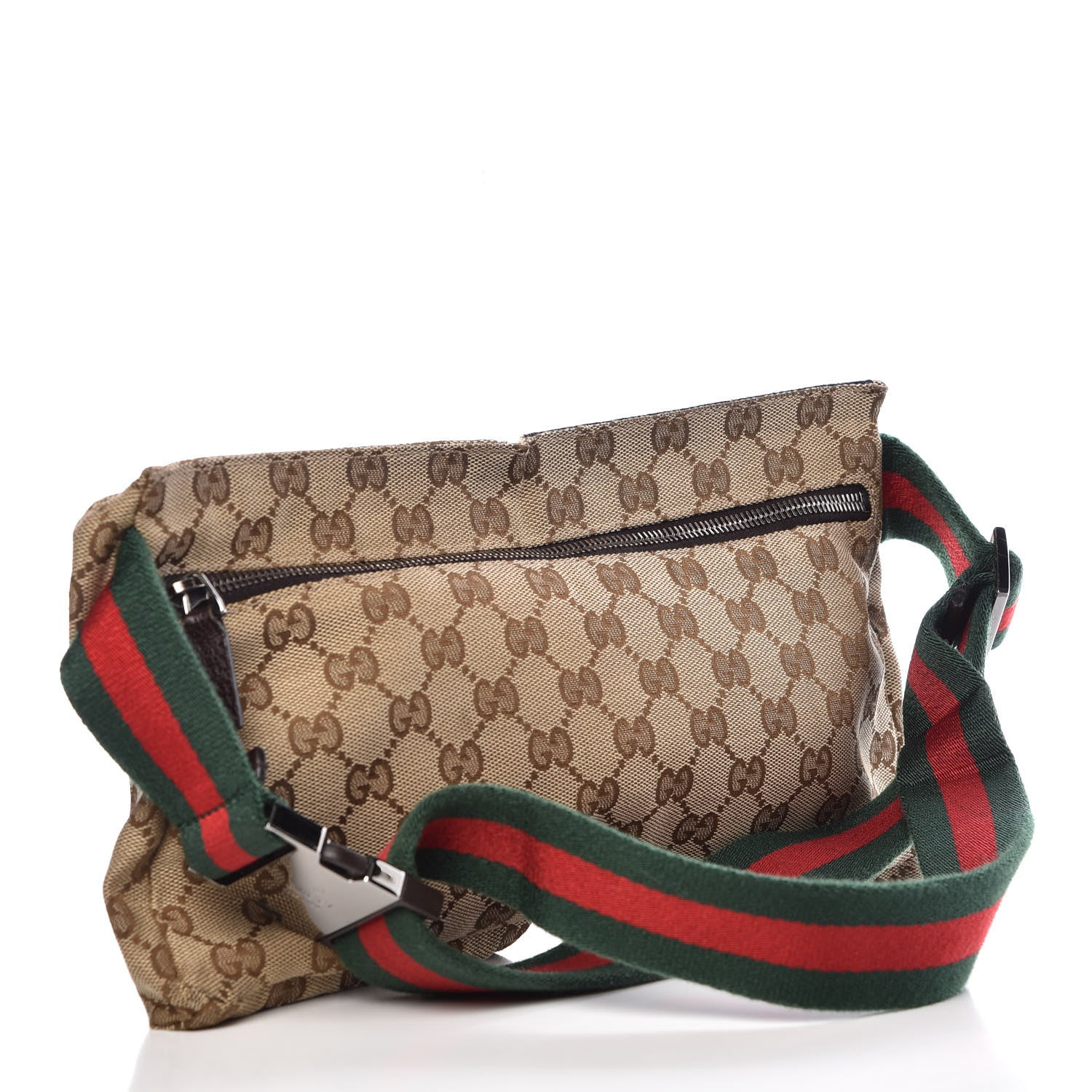 Gucci Monogram Web Belt Bag Dark Brown 3 of 11