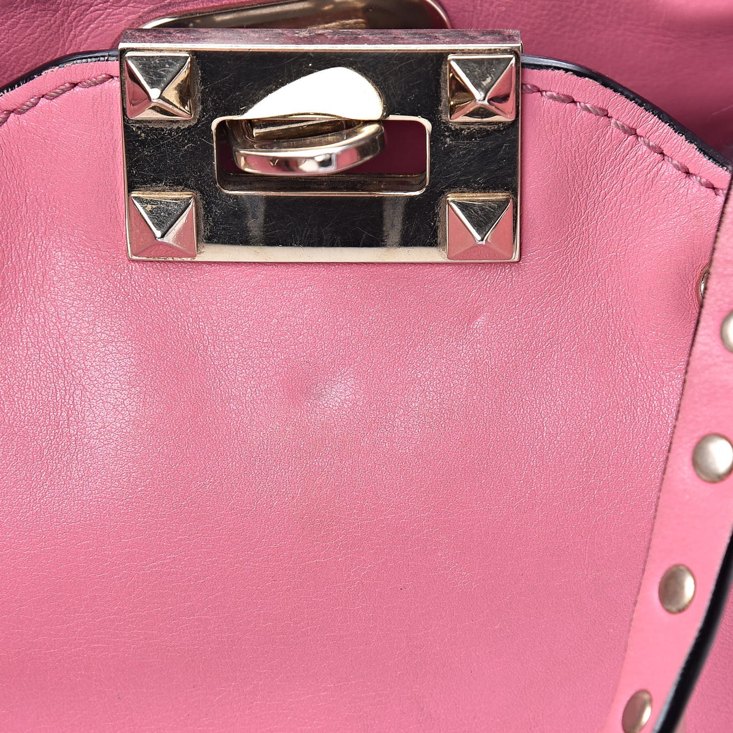 Vitello Mini Rockstud Tote Ninphea