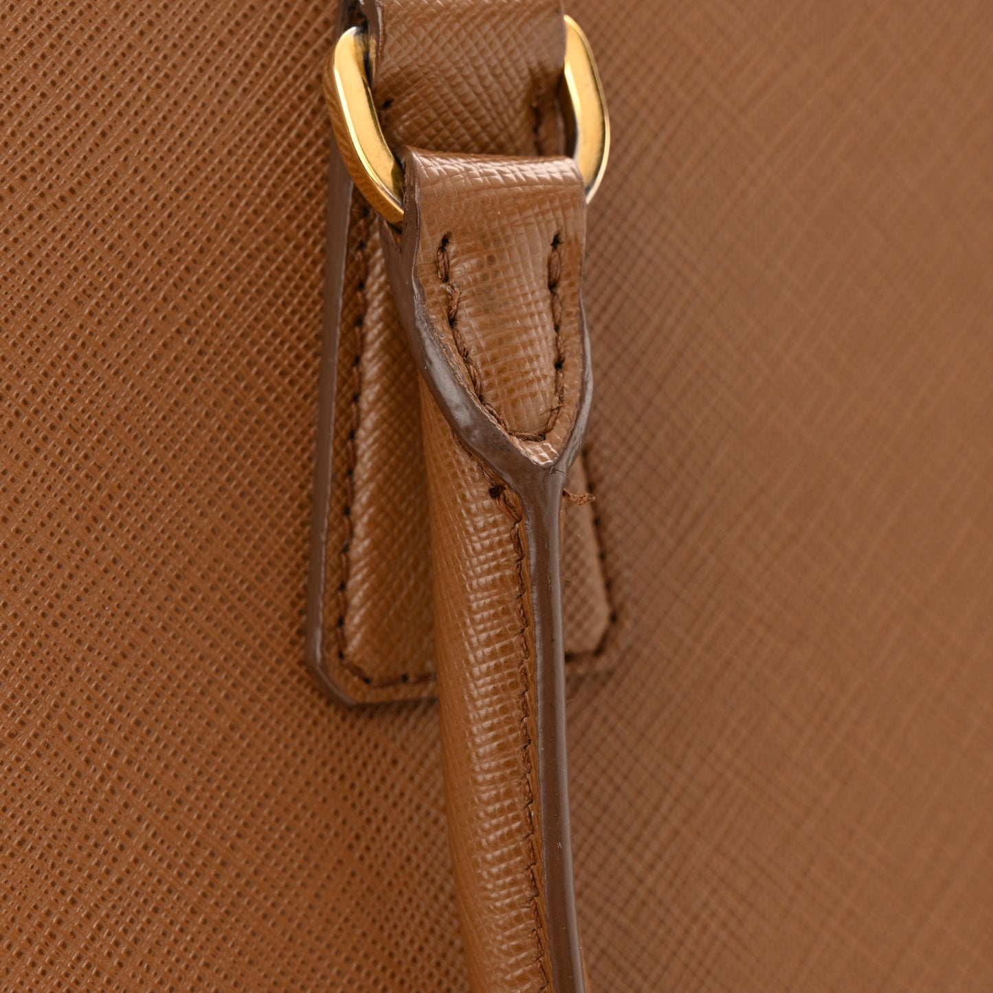 Saffiano Large Galleria Double Zip Tote Cannella