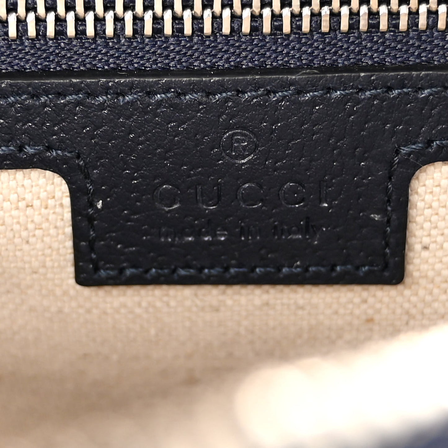 GG Supreme Monogram Textured Dollar Calfskin Web Studded Mini Ophidia Flap Shoulder Bag Beige Blue