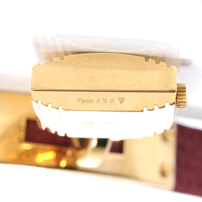 Hermes Stainless Steel Clemence 20mm Kelly Cadena Quartz Watch Rouge 8 of 10